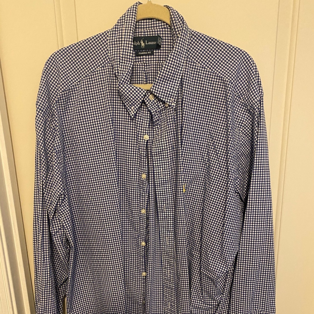 Men’s button up polo shirt